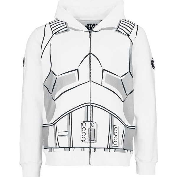 Star Wars Stormtrooper Mikina s kapucí na zip vícebarevný - Merchstore.cz