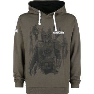 Star Wars The Mandalorian - Bounty Hunter Mikina s kapucí khaki - Merchstore.cz