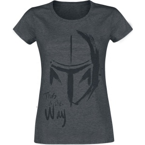 Star Wars The Mandalorian - This Is The Way Dámské tričko grafit - Merchstore.cz