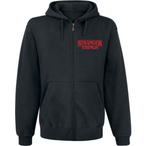 Stranger Things Friends don't lie Mikina s kapucí na zip černá - Merchstore.cz