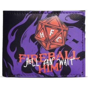 Stranger Things Hellfire Club - Fireball Him Peněženka černá - Merchstore.cz