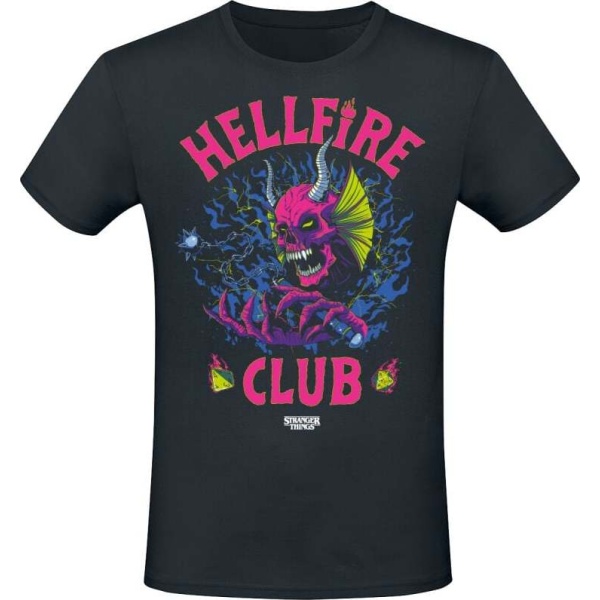 Stranger Things Hellfire Club Tričko černá - Merchstore.cz