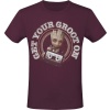 Strážci galaxie Get Your Groot On Tričko burgundská červeň - Merchstore.cz