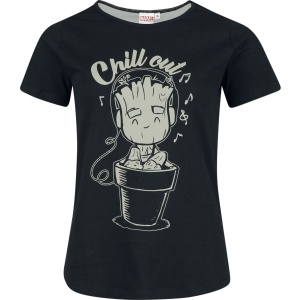 Strážci galaxie Groot - Chill Out Dámské tričko černá - Merchstore.cz