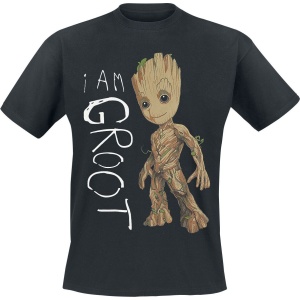 Strážci galaxie I Am Groot Tričko černá - Merchstore.cz