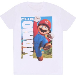 Super Mario Bros. It´s A Me Mario Tričko bílá - Merchstore.cz