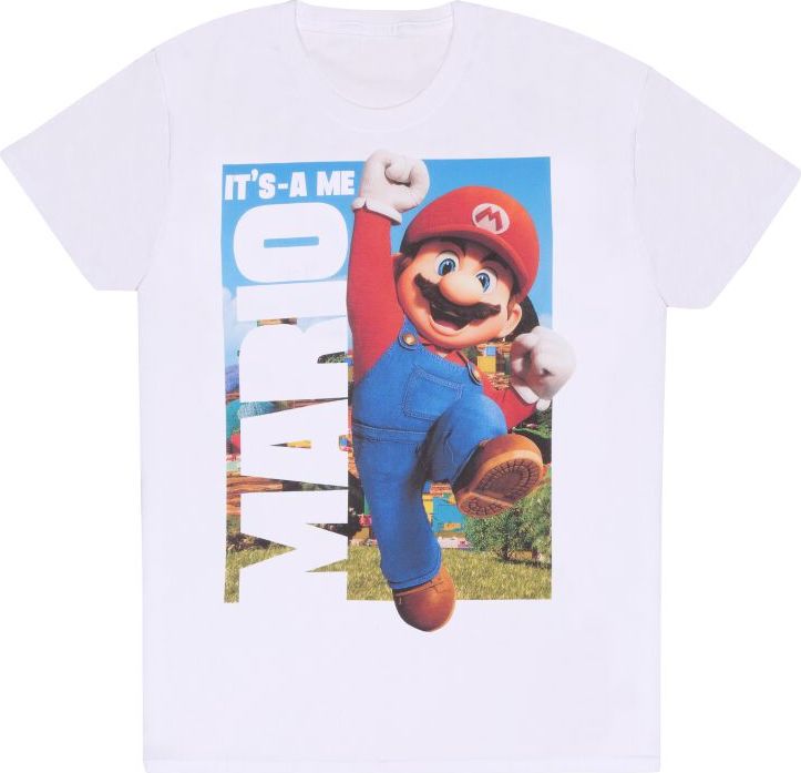 Super Mario Bros. It´s A Me Mario Tričko bílá - Merchstore.cz Super Mario Bros. It´s A Me Mario Tričko bílá - Merchstore.cz