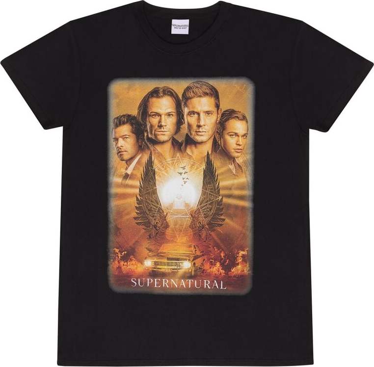 Supernatural Key Art Tričko černá - Merchstore.cz Supernatural Key Art Tričko černá - Merchstore.cz