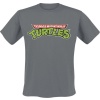 Teenage Mutant Ninja Turtles TMNT Classic Logo Tričko tmavě šedá - Merchstore.cz