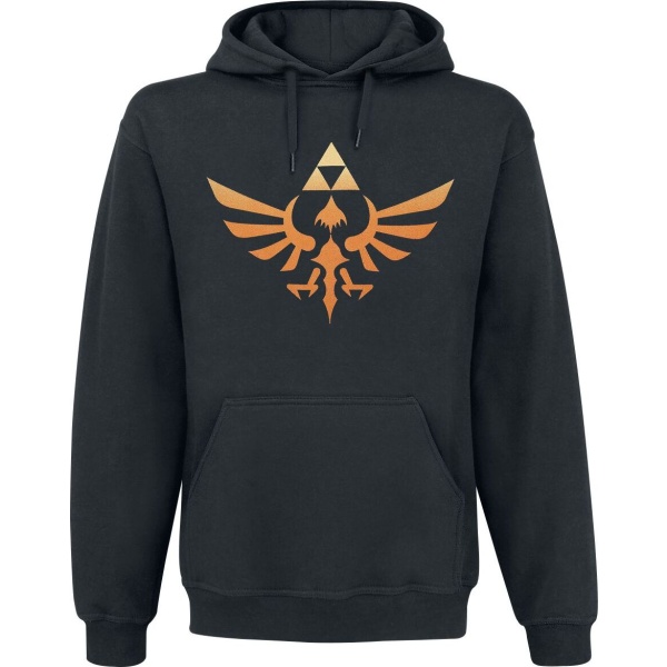 The Legend Of Zelda Hyrule - Triforce Logo Mikina s kapucí černá - Merchstore.cz