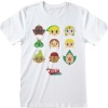 The Legend Of Zelda Wind Waker Faces Tričko bílá - Merchstore.cz