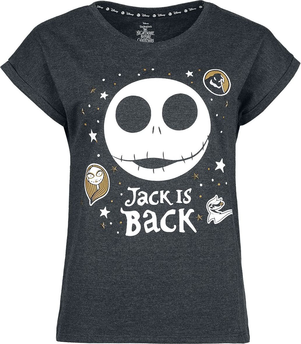 The Nightmare Before Christmas Jack Is Back Dámské tričko černá - Merchstore.cz The Nightmare Before Christmas Jack Is Back Dámské tričko černá - Merchstore.cz