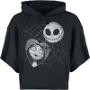 The Nightmare Before Christmas Jack & Sally Dámská mikina s kapucí černá - Merchstore.cz