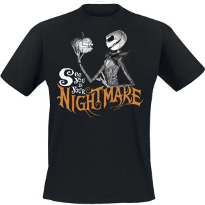 The Nightmare Before Christmas See You In Your Nightmare Tričko černá - Merchstore.cz