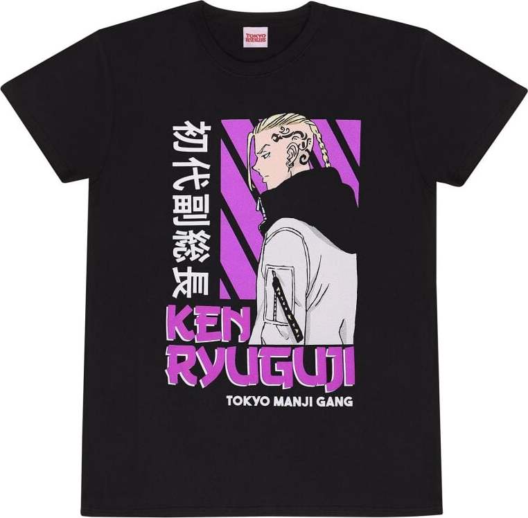 Tokyo Revengers Ken Ryuguiji Tričko černá - Merchstore.cz Tokyo Revengers Ken Ryuguiji Tričko černá - Merchstore.cz