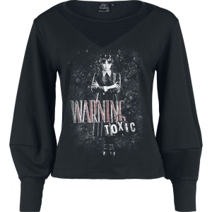 Wednesday Warning - Toxic Dámská mikina černá - Merchstore.cz