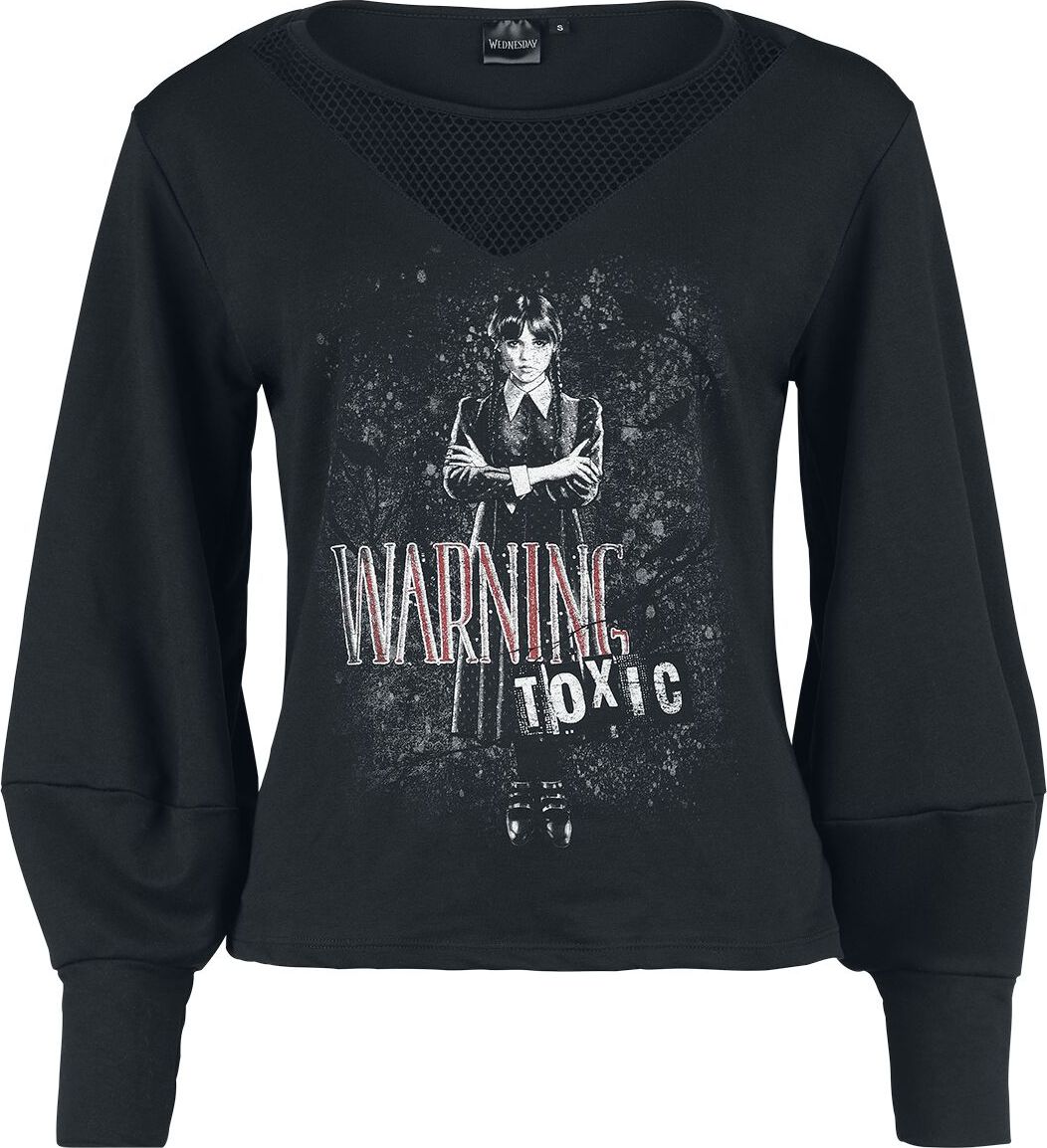 Wednesday Warning - Toxic Dámská mikina černá - Merchstore.cz Wednesday Warning - Toxic Dámská mikina černá - Merchstore.cz