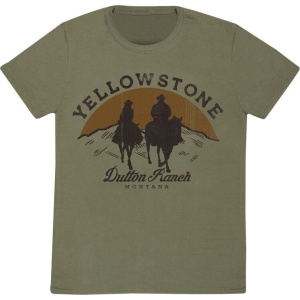 Yellowstone Yellowstone Tričko olivová - Merchstore.cz