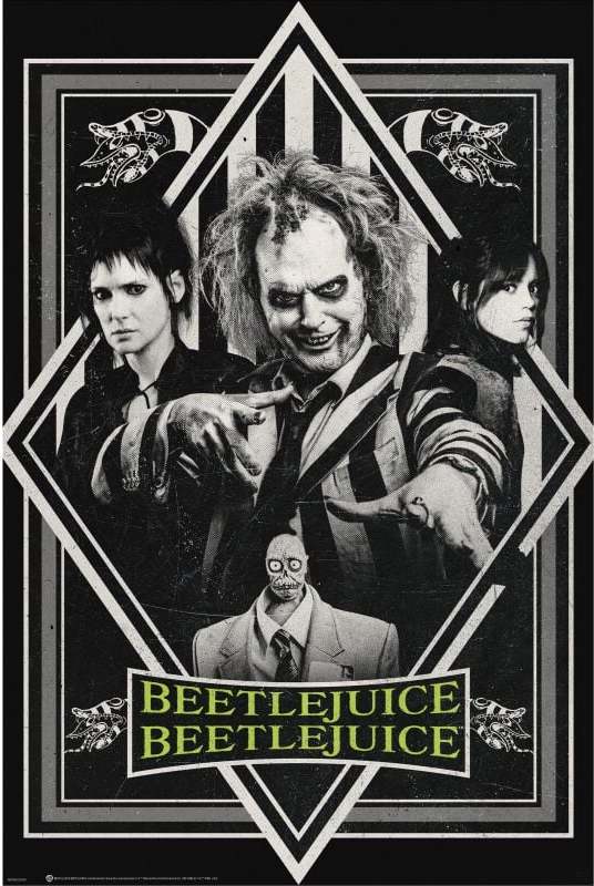 Beetlejuice Beetlejuice Beetlejuice plakát cerná/bílá/zelená - Merchstore.cz Beetlejuice Beetlejuice Beetlejuice plakát cerná/bílá/zelená - Merchstore.cz