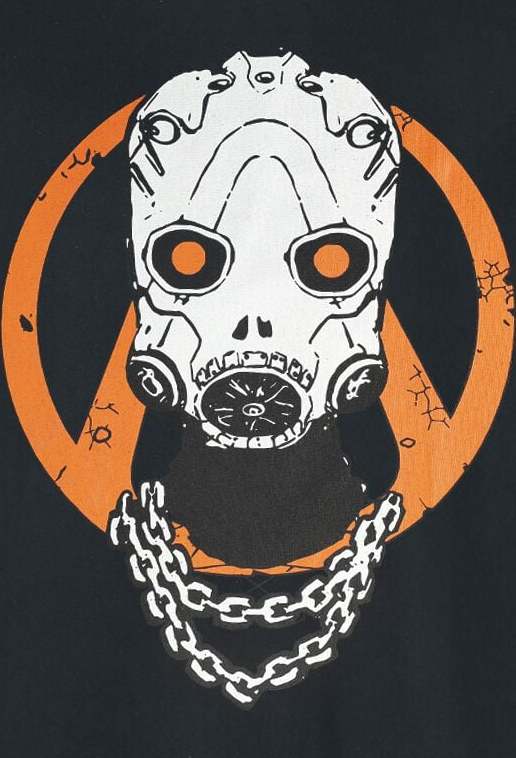 Borderlands Psycho Chain Tričko černá - Merchstore.cz Borderlands Psycho Chain Tričko černá - Merchstore.cz