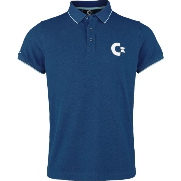 Commodore 64 Logo Polo tričko modrá - Merchstore.cz