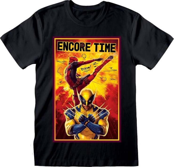 Deadpool Deadpool & Wolverine - Encore Time Tričko černá - Merchstore.cz Deadpool Deadpool & Wolverine - Encore Time Tričko černá - Merchstore.cz