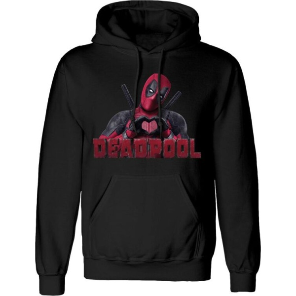 Deadpool Heart U Mikina s kapucí černá - Merchstore.cz