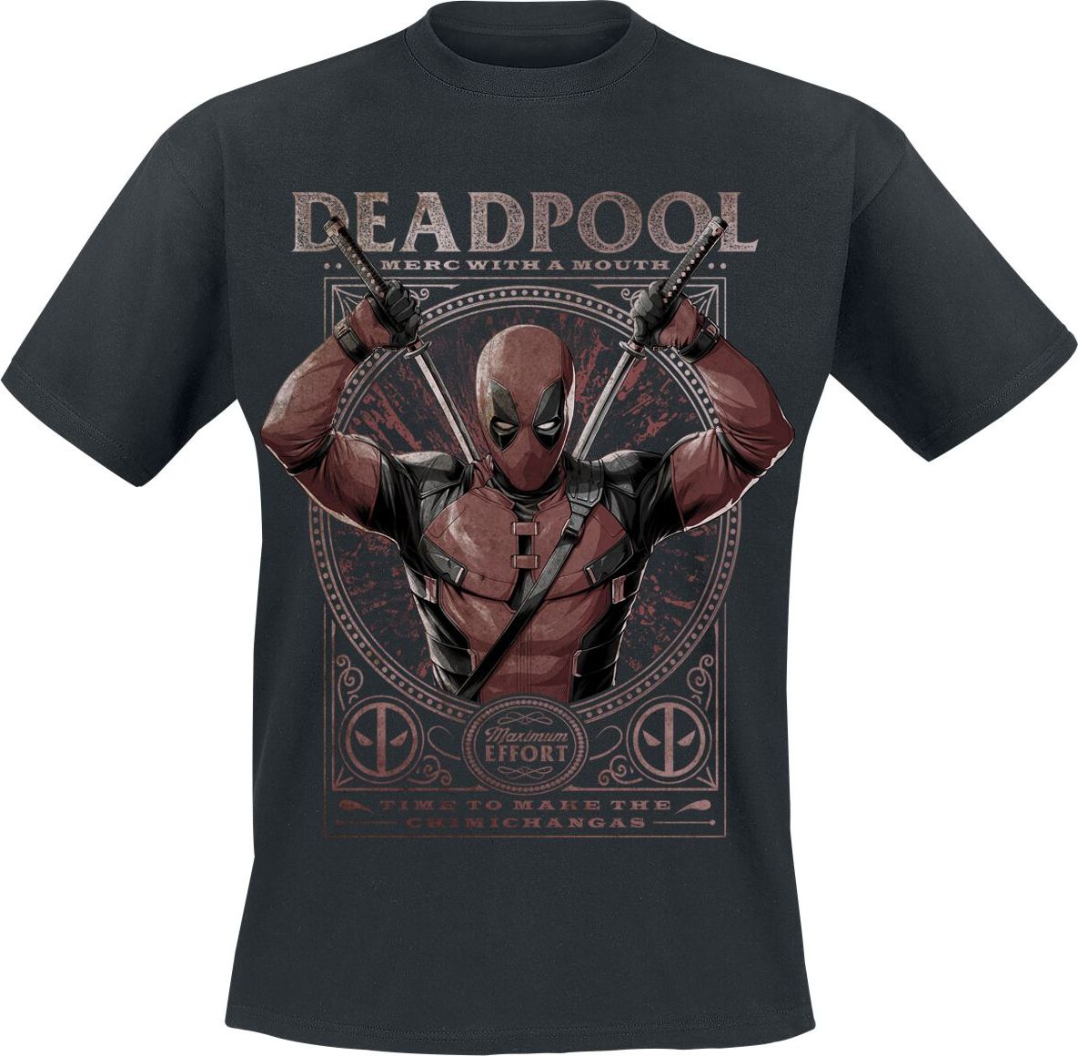 Deadpool Maximum Effort Tričko černá - Merchstore.cz Deadpool Maximum Effort Tričko černá - Merchstore.cz