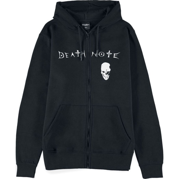 Death Note Skull Mikina s kapucí na zip černá - Merchstore.cz