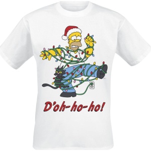 Die Simpsons Ho Ho Doh Tričko bílá - Merchstore.cz