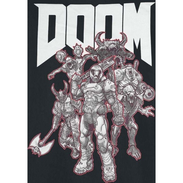 Doom Demon Slayer Tričko černá - Merchstore.cz