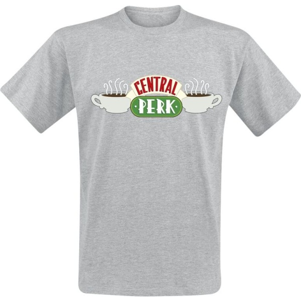 Friends Central Perk Tričko šedý vres - Merchstore.cz