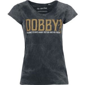 Harry Potter Dobby - Free Elf Dámské tričko černá - Merchstore.cz