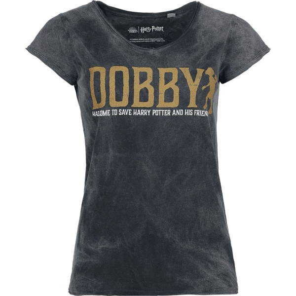 Harry Potter Dobby - Free Elf Dámské tričko černá - Merchstore.cz