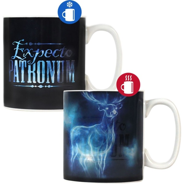 Harry Potter Expecto Patronum - Tasse mit Thermoeffekt Hrnek černá - Merchstore.cz