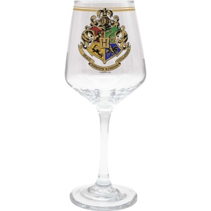 Harry Potter Hogwarts Crest Sklenice na víno průhledný - Merchstore.cz