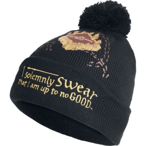 Harry Potter Marauder's map Beanie čepice černá - Merchstore.cz