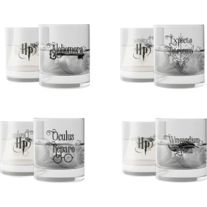 Harry Potter Sada sklenic Spells sada sklenicek průhledný - Merchstore.cz