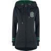 Harry Potter Slytherin Dámská mikina s kapucí na zip černá - Merchstore.cz