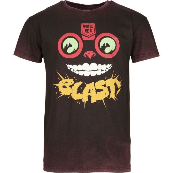 League Of Legends Ziggs - Blast Tričko tmavě červená - Merchstore.cz