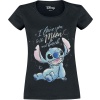 Lilo & Stitch I love you to the moon and back Dámské tričko černá - Merchstore.cz