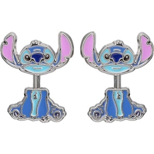 Lilo & Stitch Stitch náušnice stríbrná - Merchstore.cz