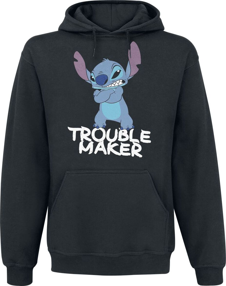Lilo & Stitch Stitch - Trouble Maker Mikina s kapucí černá - Merchstore.cz Lilo & Stitch Stitch - Trouble Maker Mikina s kapucí černá - Merchstore.cz