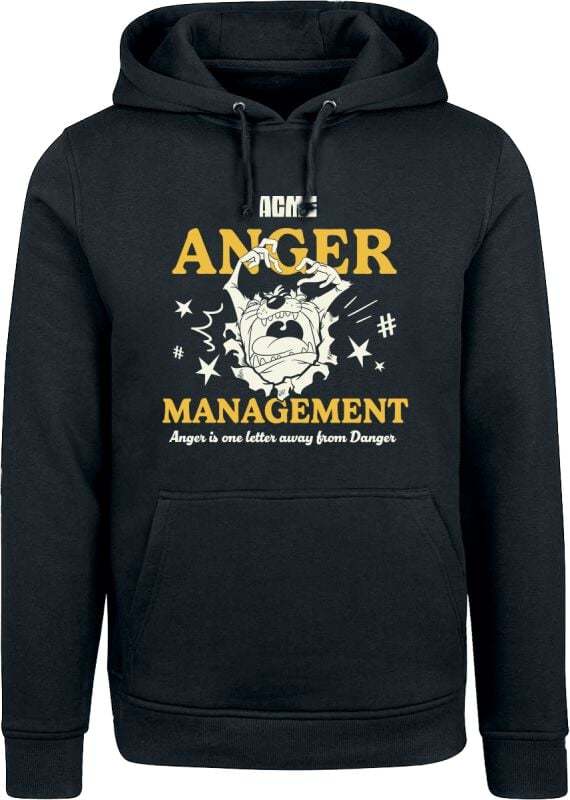 Looney Tunes Taz - Anger Management Mikina s kapucí černá - Merchstore.cz Looney Tunes Taz - Anger Management Mikina s kapucí černá - Merchstore.cz