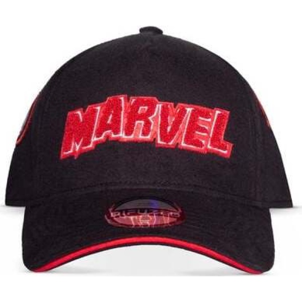 Marvel Patches Baseballová kšiltovka cerná/cervená - Merchstore.cz