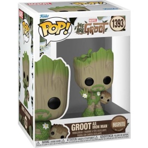 Marvel Vinylová figurka č.1393 We Are Groot - Groot as Iron Man Sberatelská postava vícebarevný - Merchstore.cz