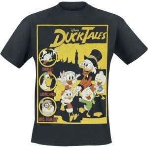 Mickey & Minnie Mouse DuckTales - Cover Tričko černá - Merchstore.cz