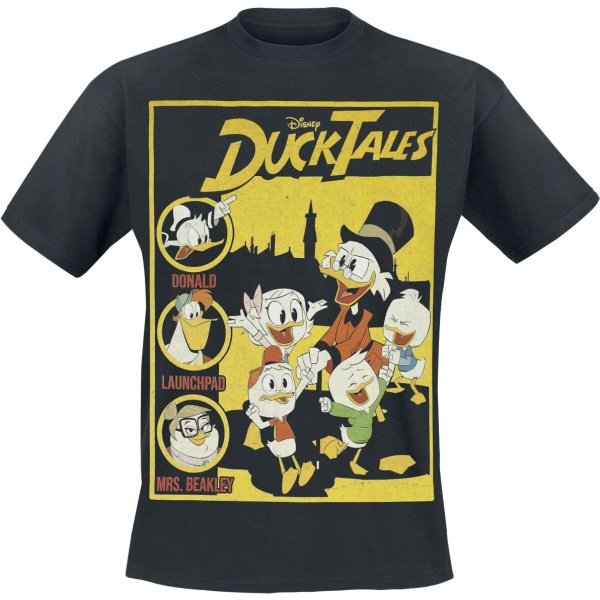 Mickey & Minnie Mouse DuckTales - Cover Tričko černá - Merchstore.cz