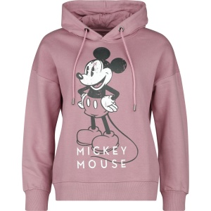 Mickey & Minnie Mouse Mickey Mouse Dámská mikina s kapucí starorůžová - Merchstore.cz