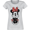 Mickey & Minnie Mouse Minnie Mouse Dámské tričko šedá - Merchstore.cz